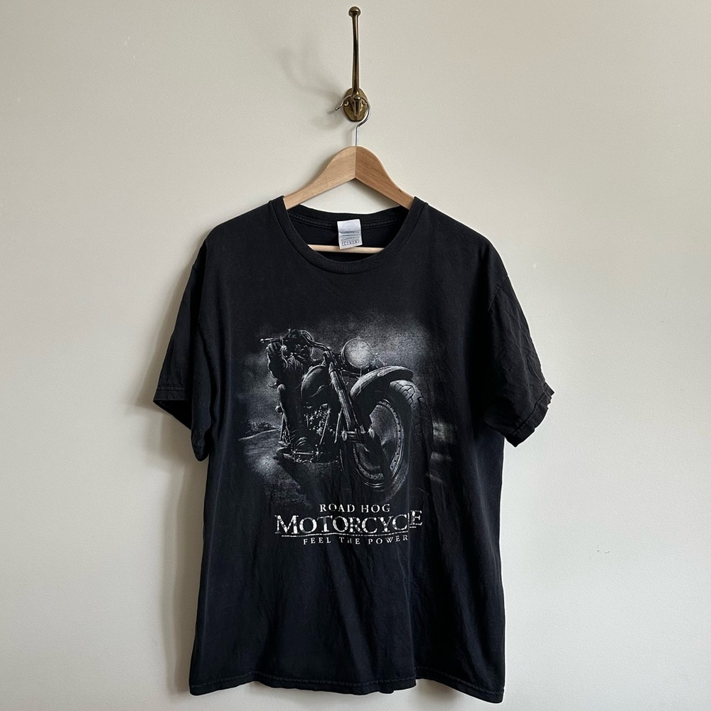 Road Hog bubble letter Y2K grunge graphic tshirt- L